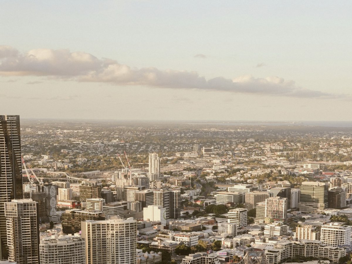 Brisbane city from above