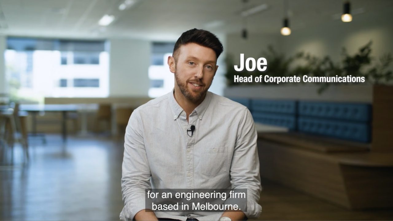 Joe from KBR on camera