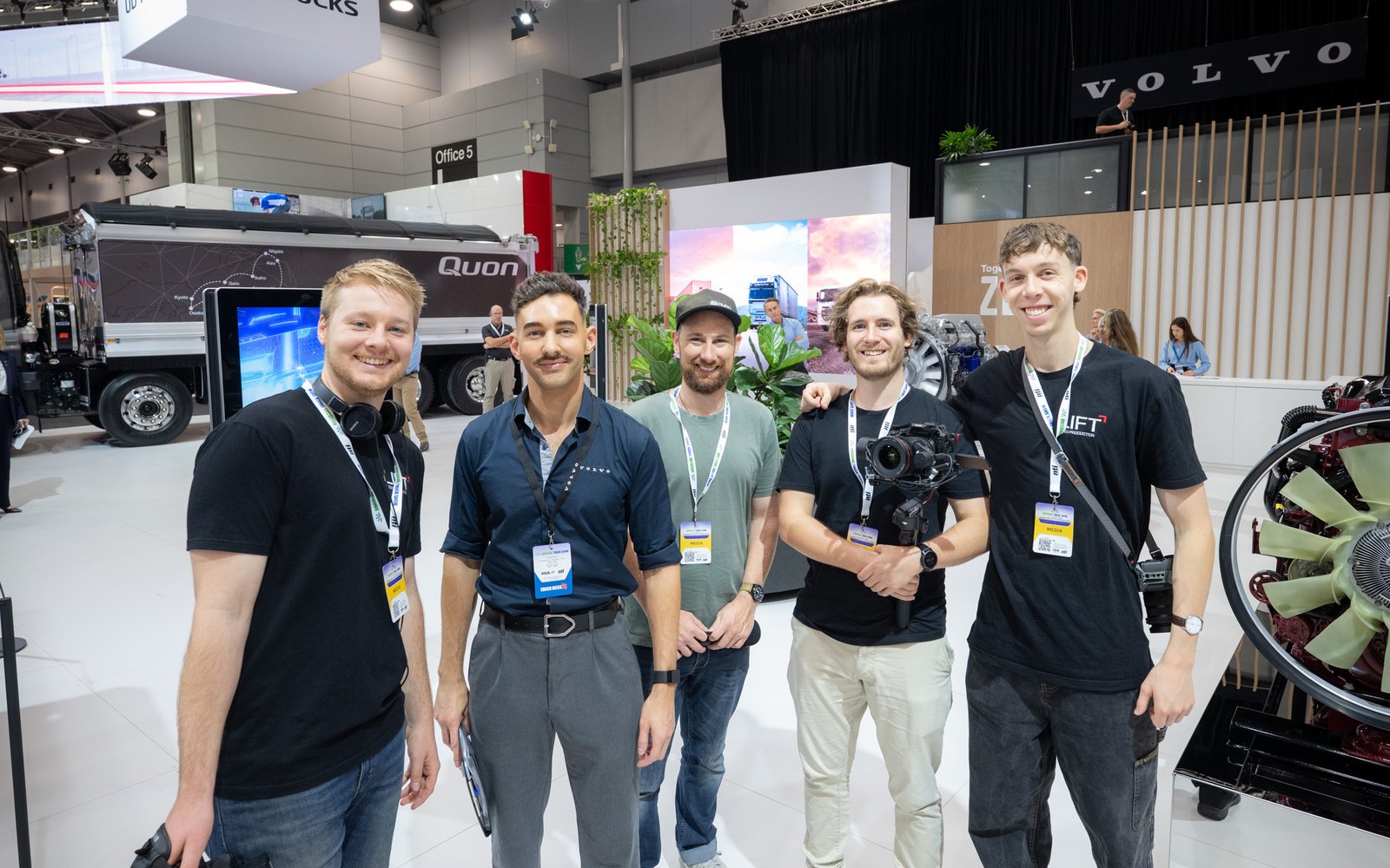The Lift team on the floor at the Brisbane Truck Show