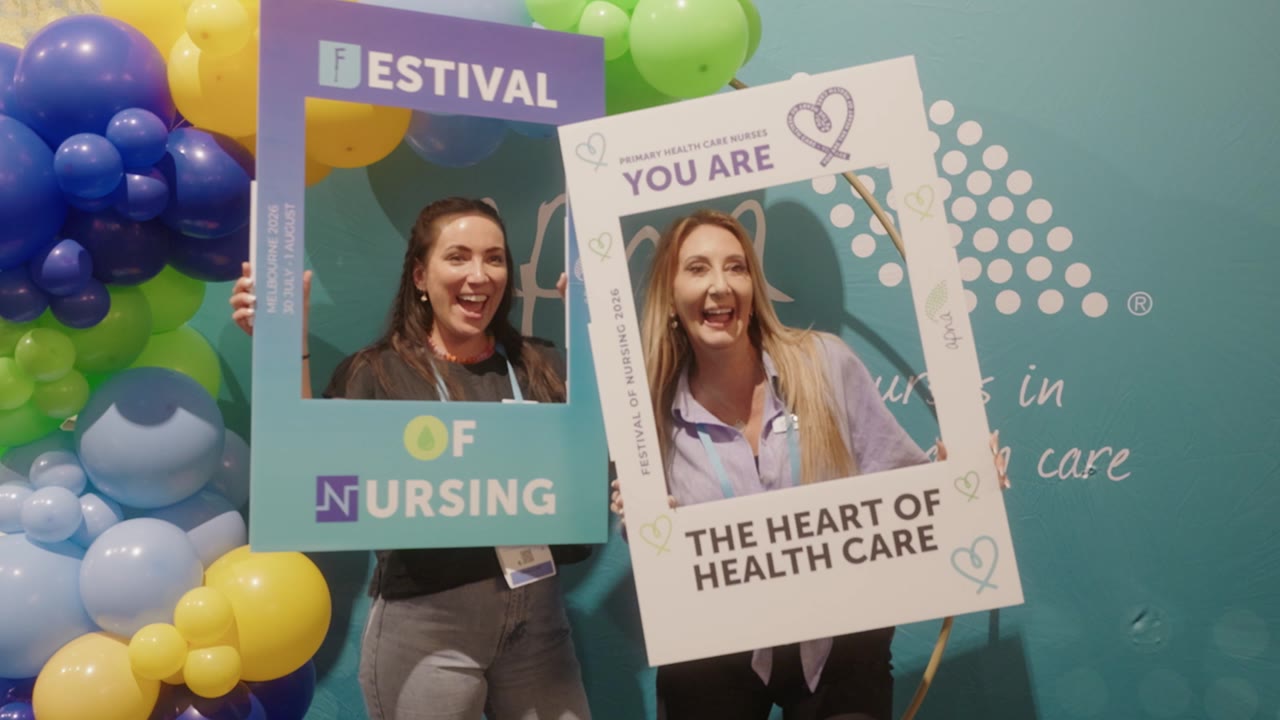 Still from APNA Festival of Nursing Melbourne