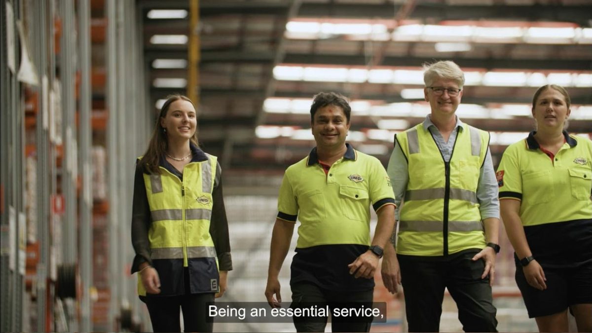 Still from Linfox Careers Video
