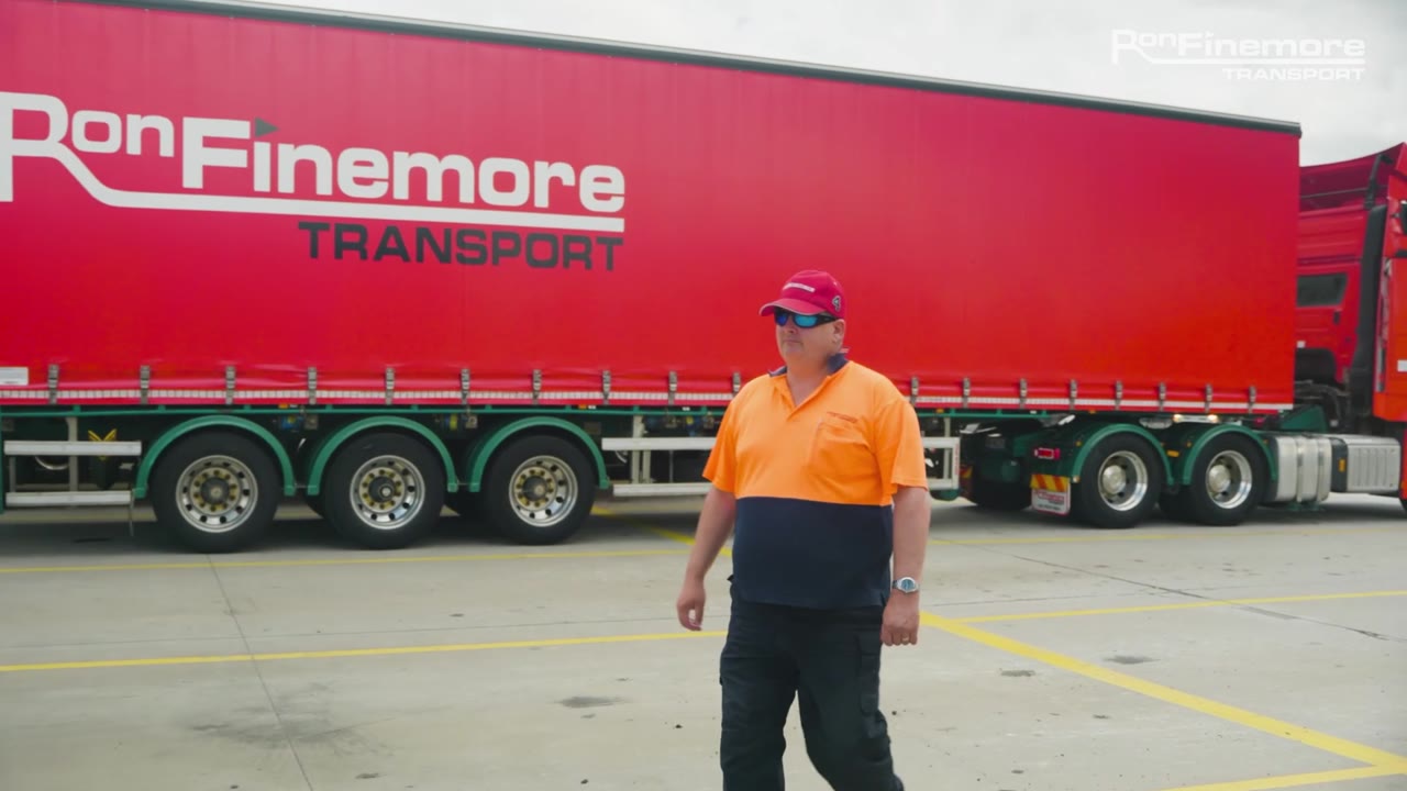 Still from Ron Finemore Transport Recruitment Ad