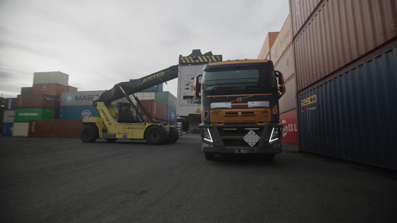 Still from The Scott Lovatt Container Cartage Story